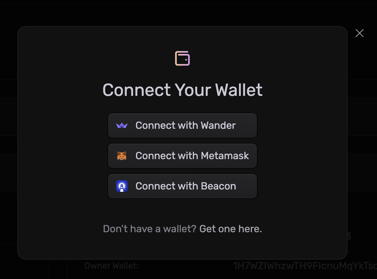 Connect Wallet